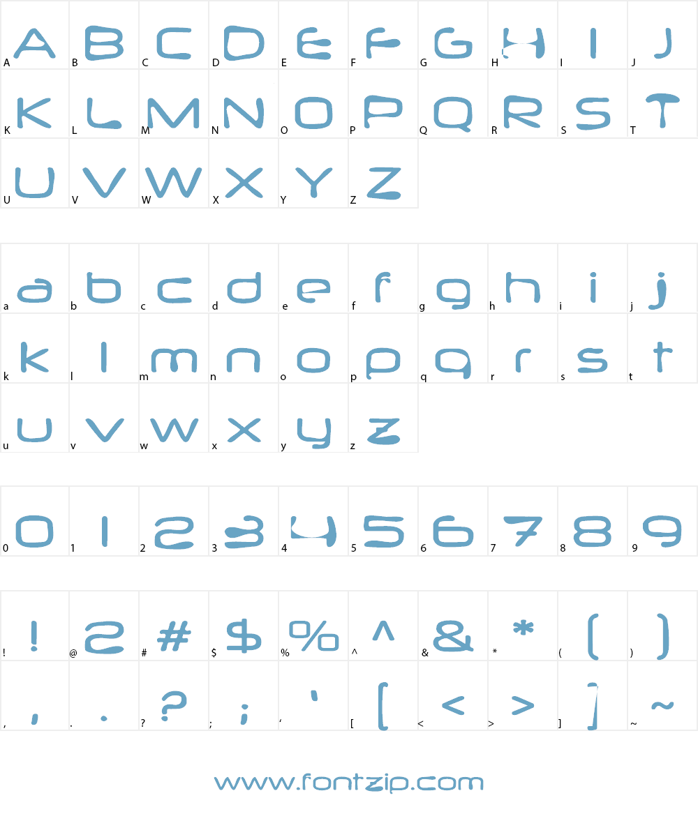 Milkropol Font Character