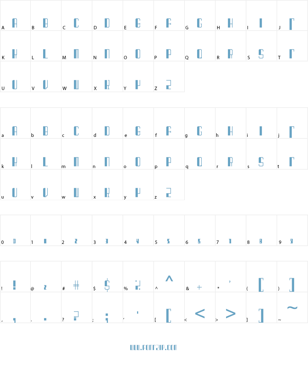 Barcode Deco! Font Character