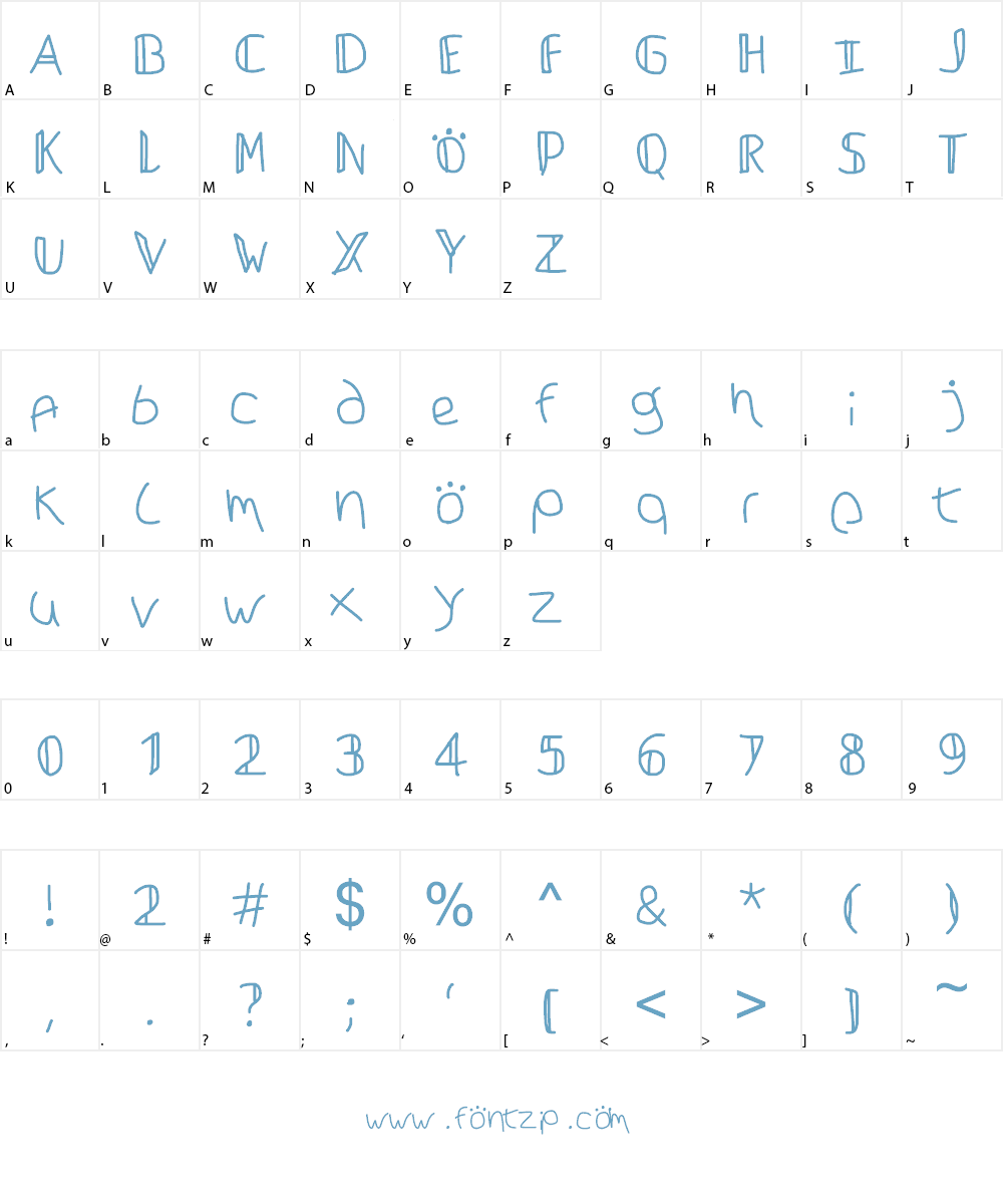 oswell Font Character