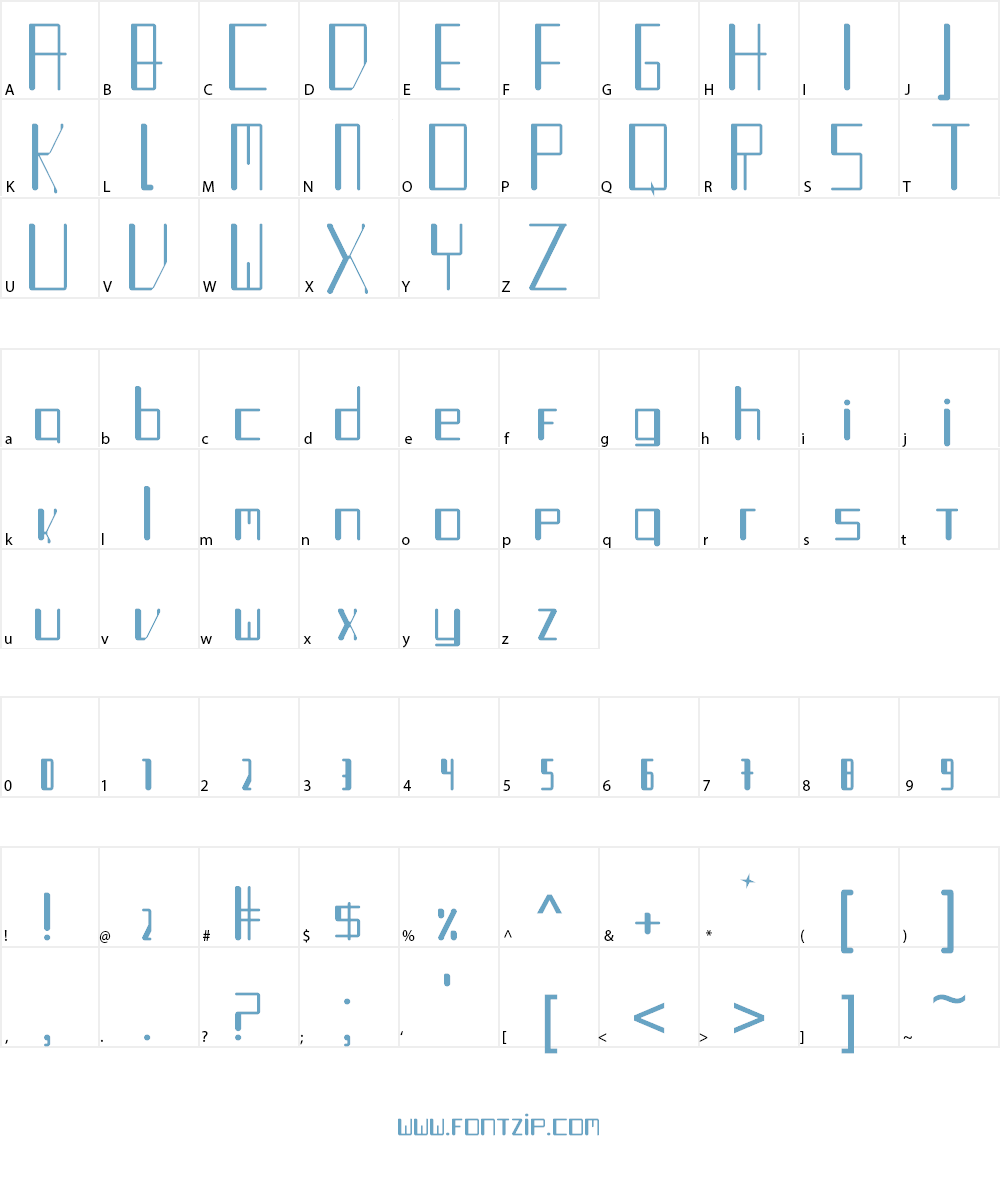 Turntable Aux Font Character