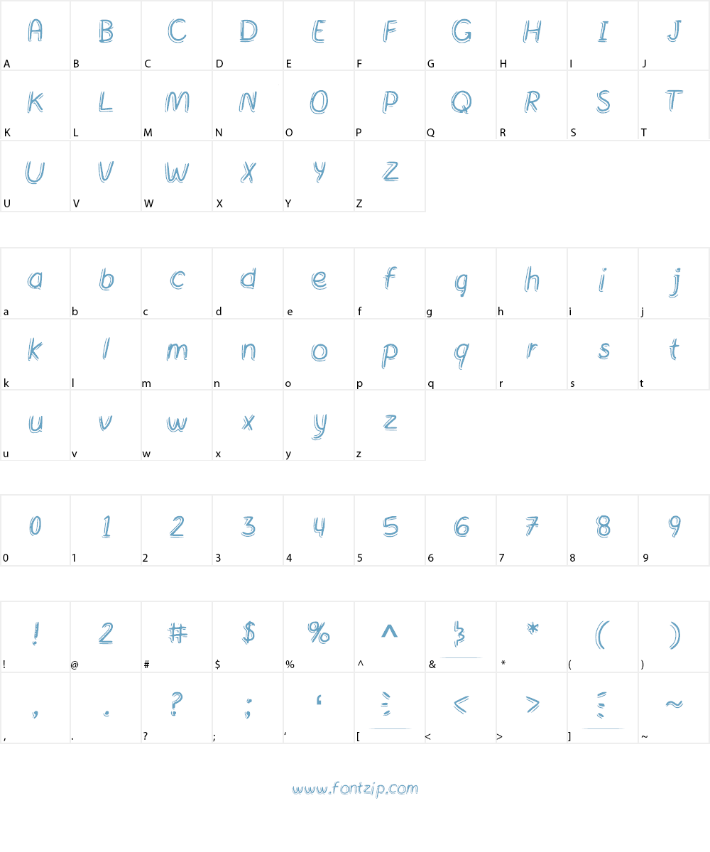 Nikali Font Character