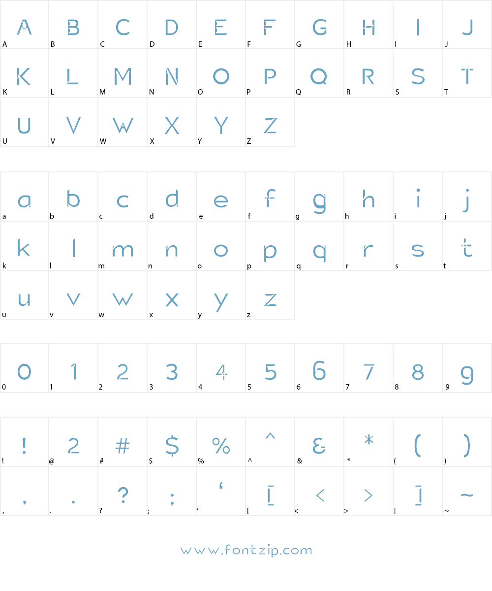 Charger Static Font Character