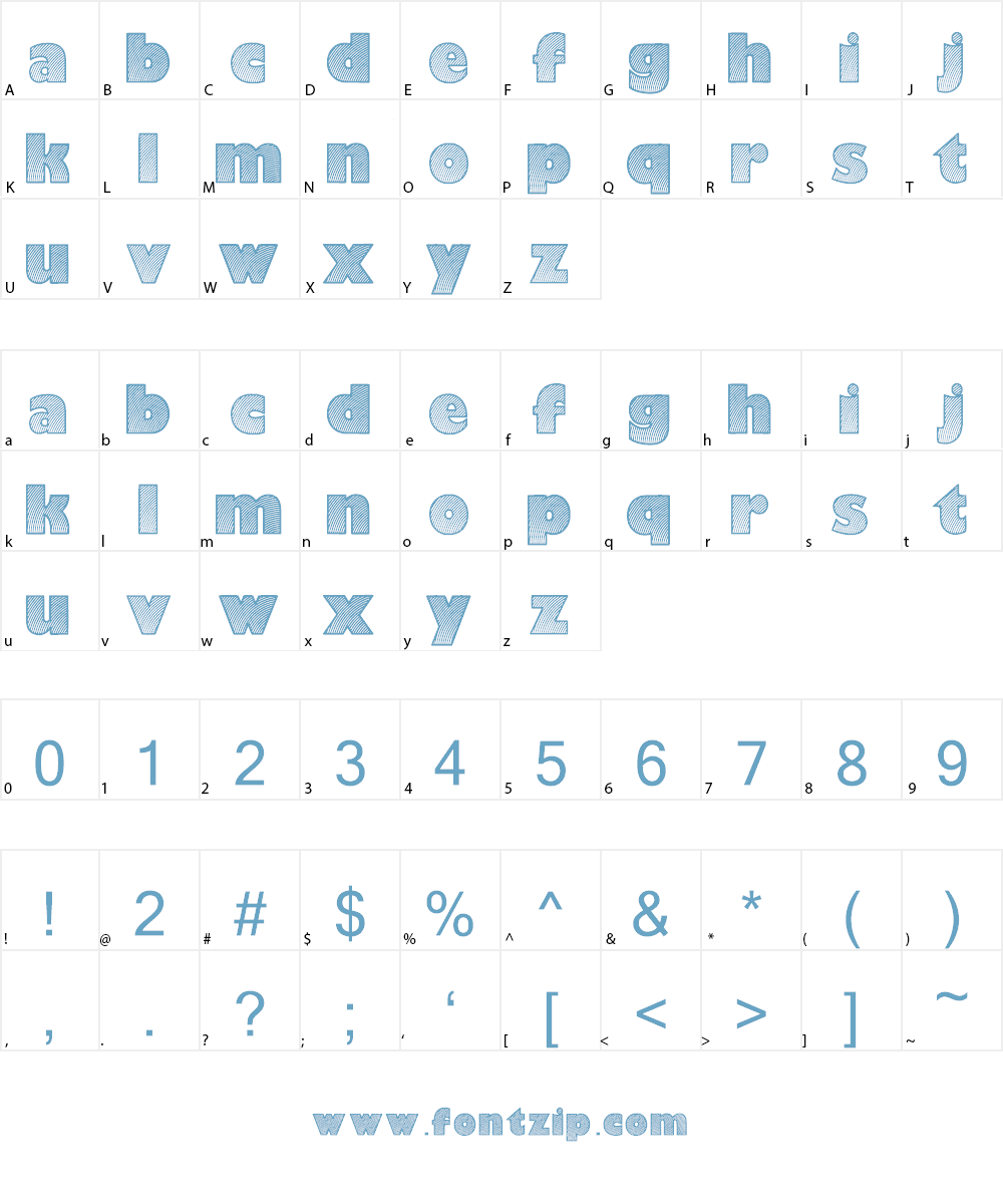 Moaren Font Character