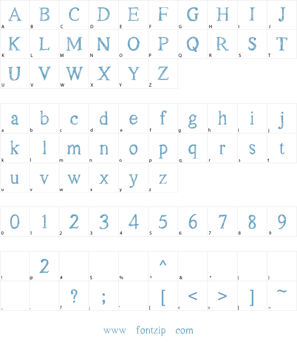 CF Oak Island PERSONEL Font Character