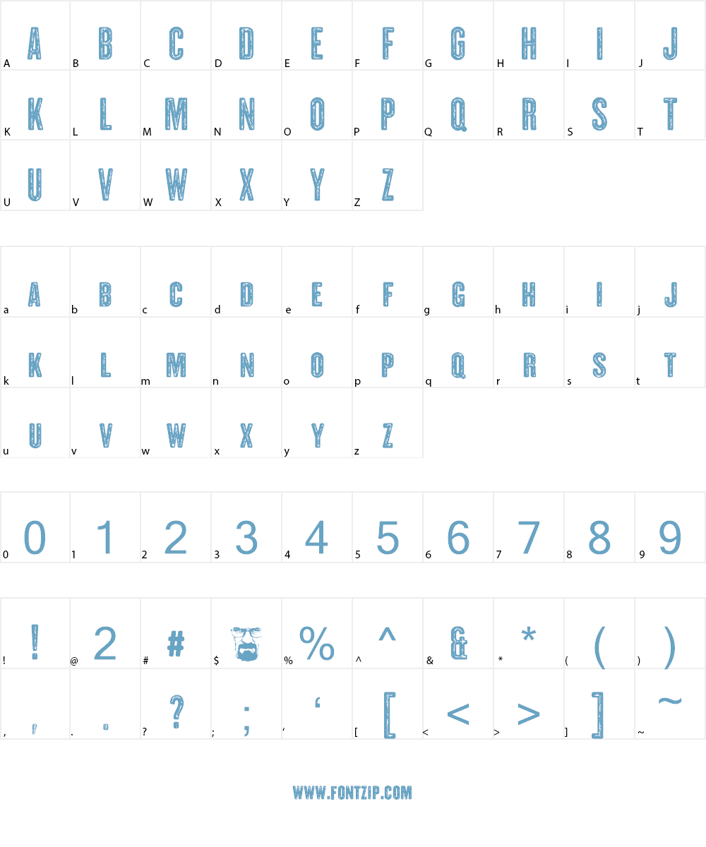 CLANDESTINA Font Character