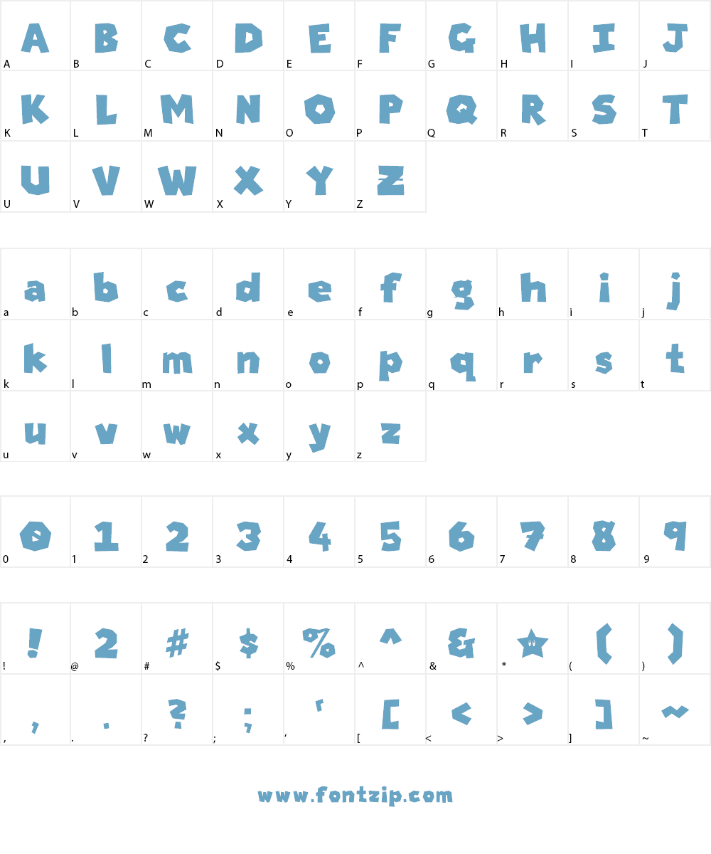 Polygon Party Font Character