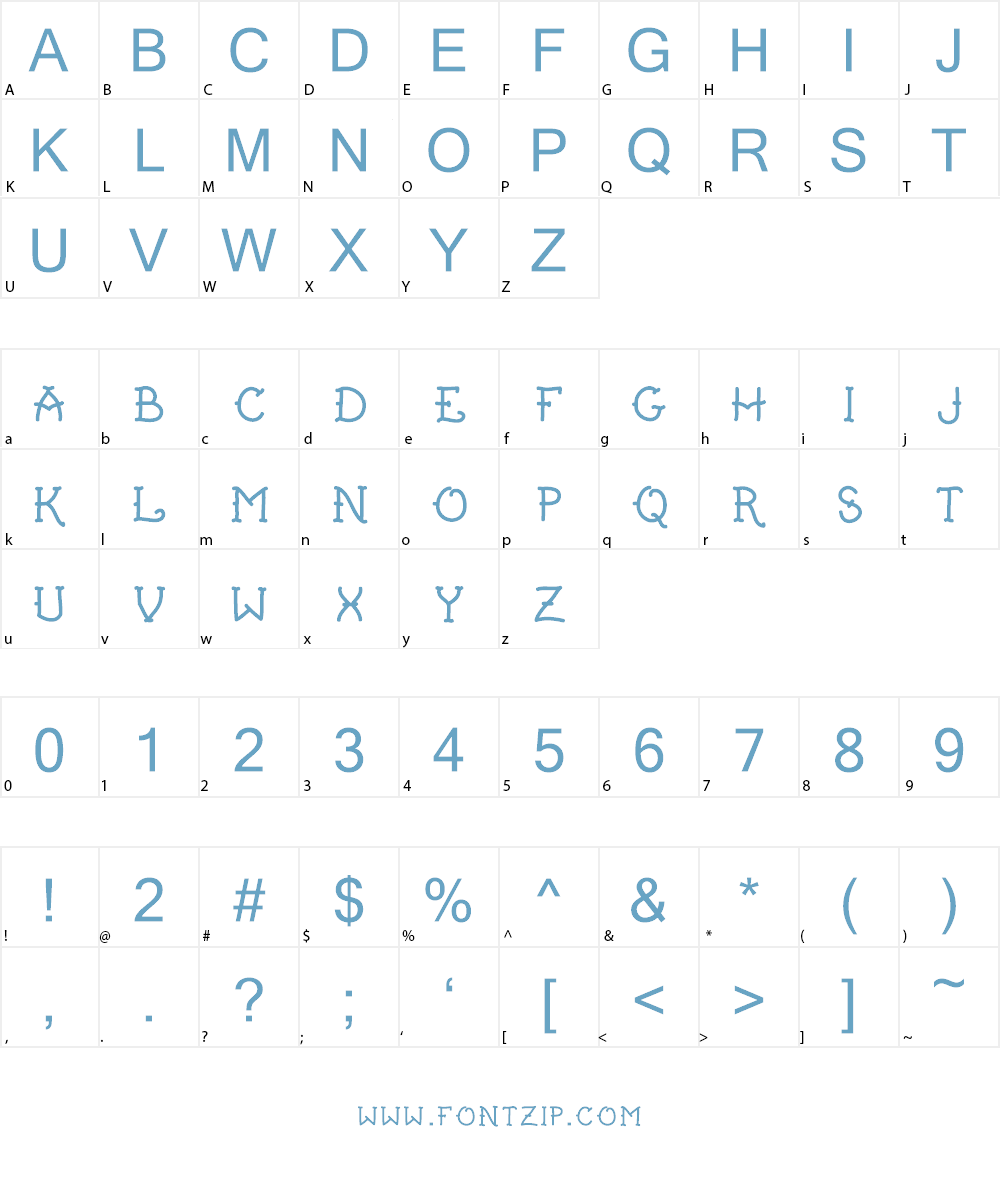 Hello Sailor Monoline Demo Font Character