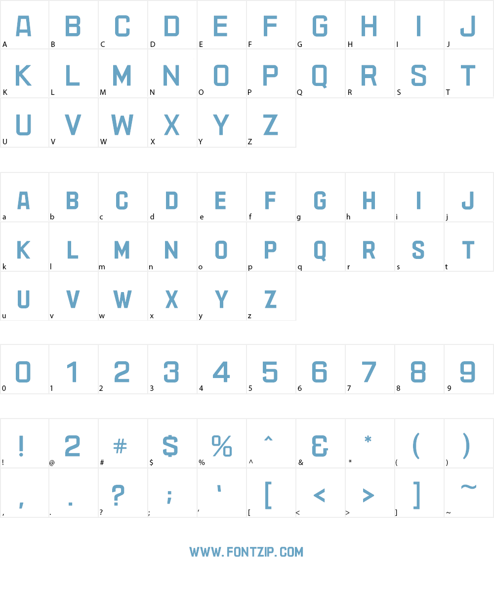 AzureoN Font Character