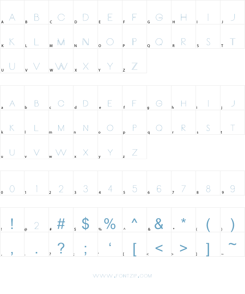 Carrinady Font Character