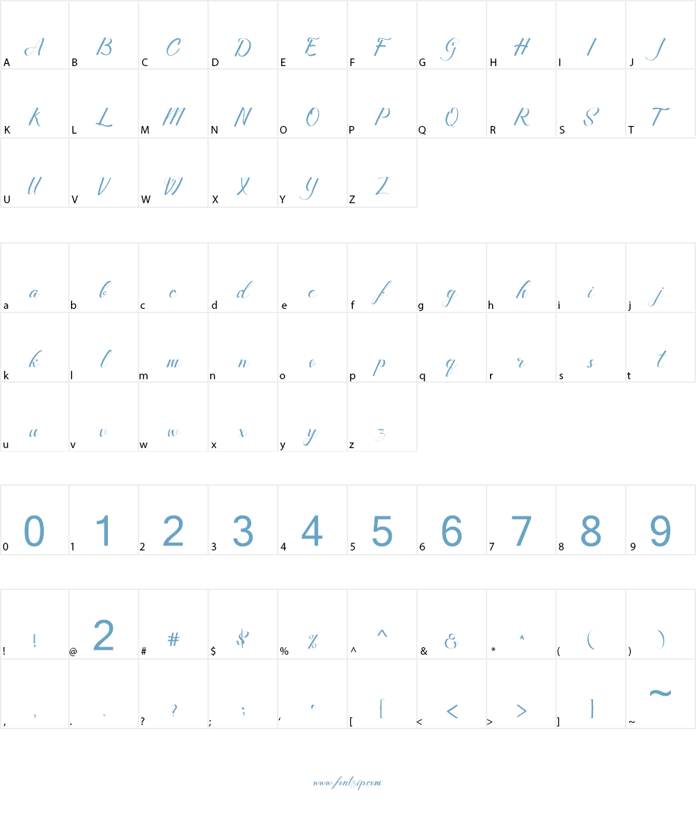 Merthy Font Character