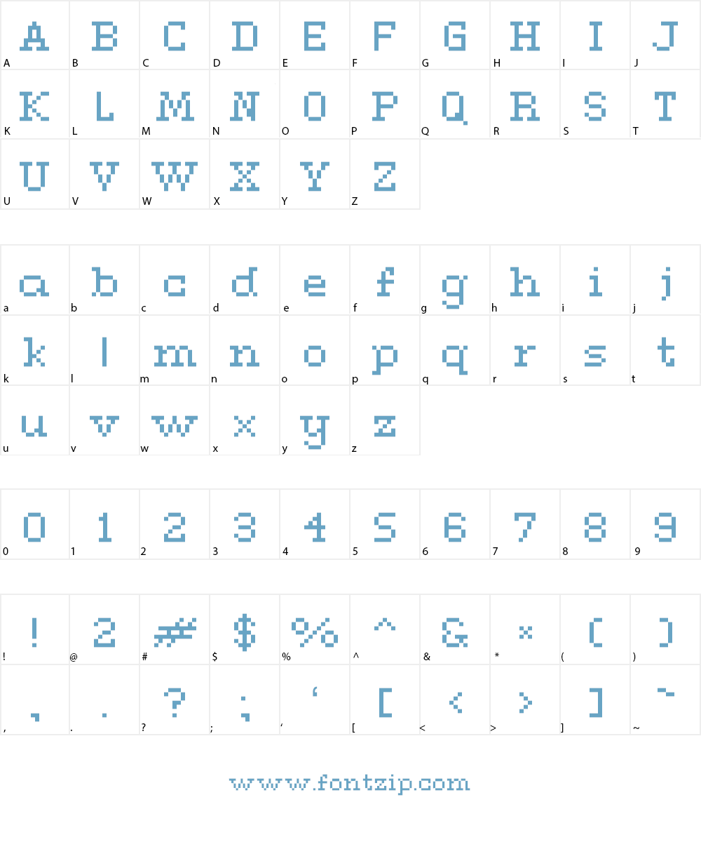 Connection Serif Font Character