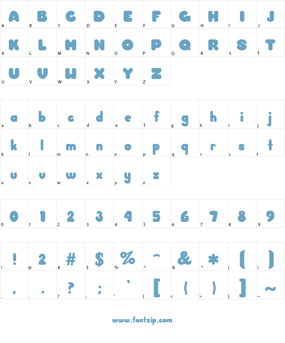 Overmuch Lowered Font Character
