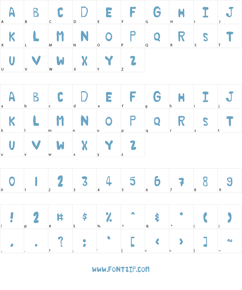 Fjaskar Fredde Font Character