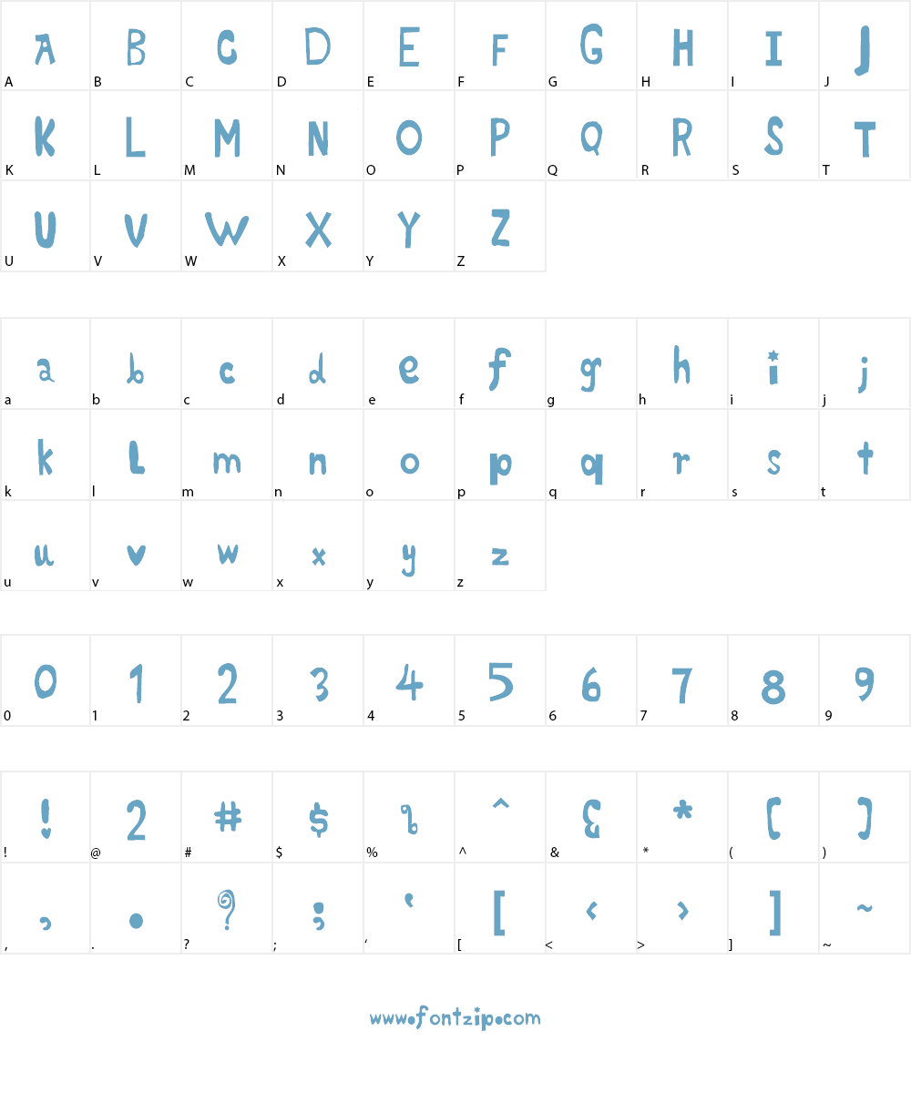 PMMM Corunna Font Character