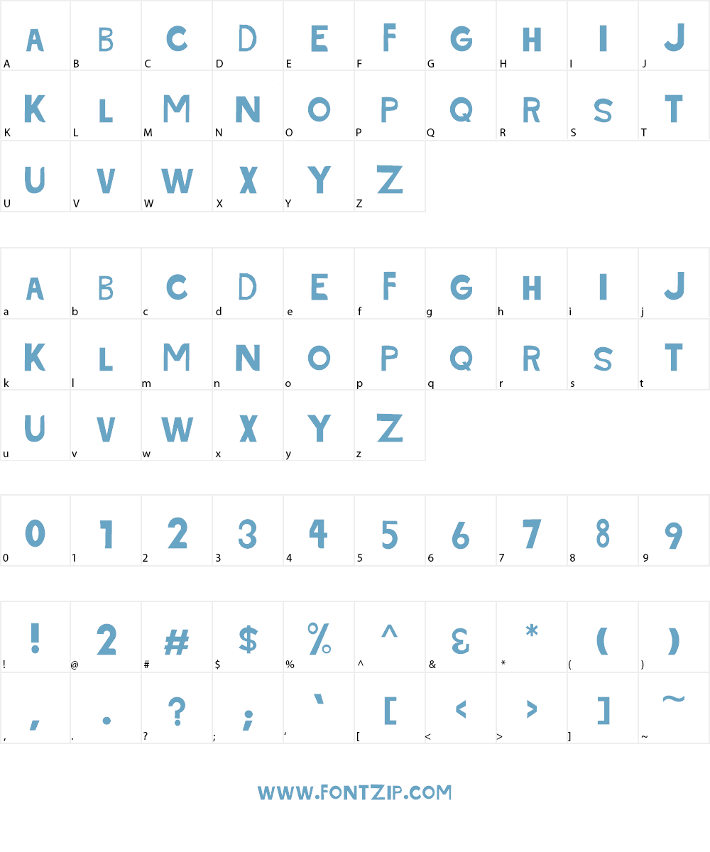 Skamfont Font Character