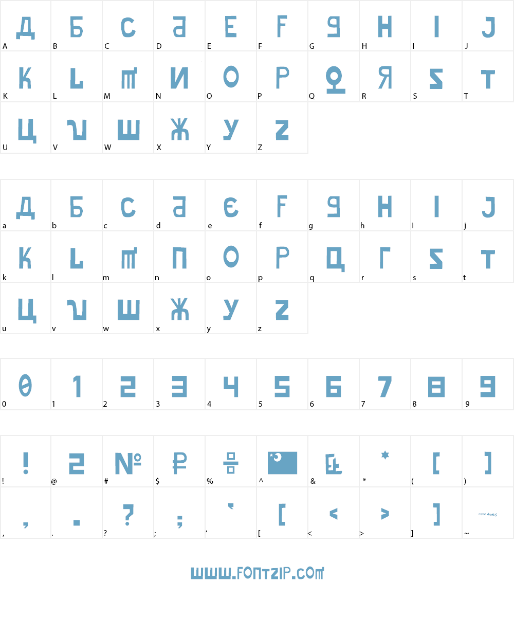 Misakishevik Font Character