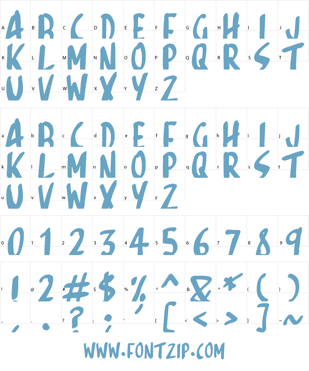 Sketchalot Font Character