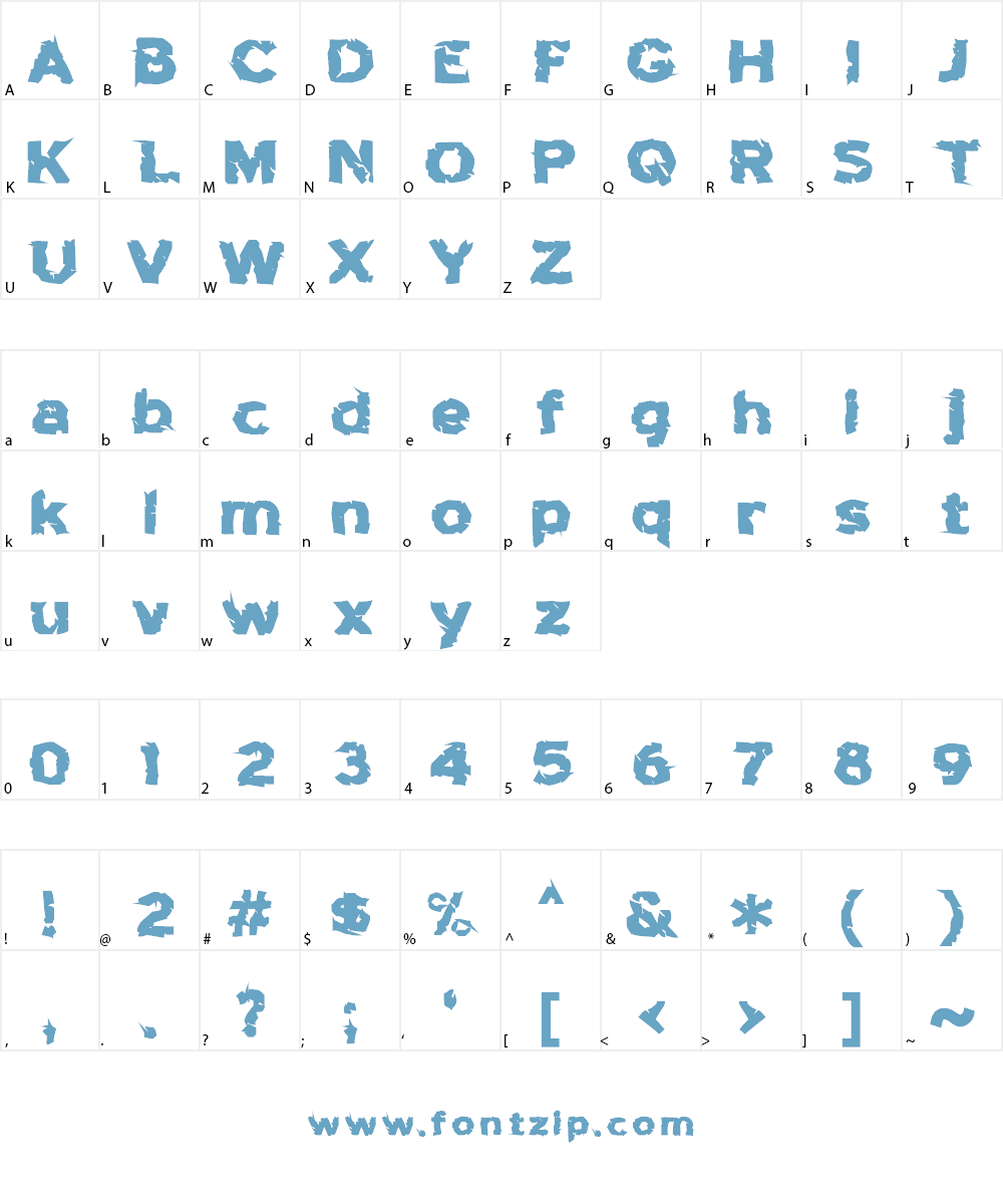 Highway to Hell! Font Character