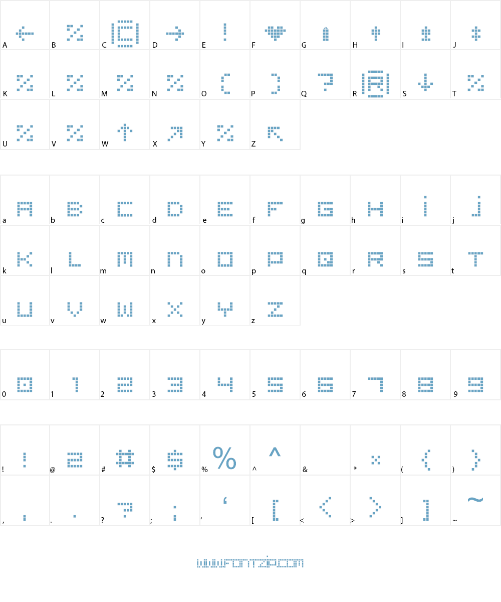 RetroCraze Font Character