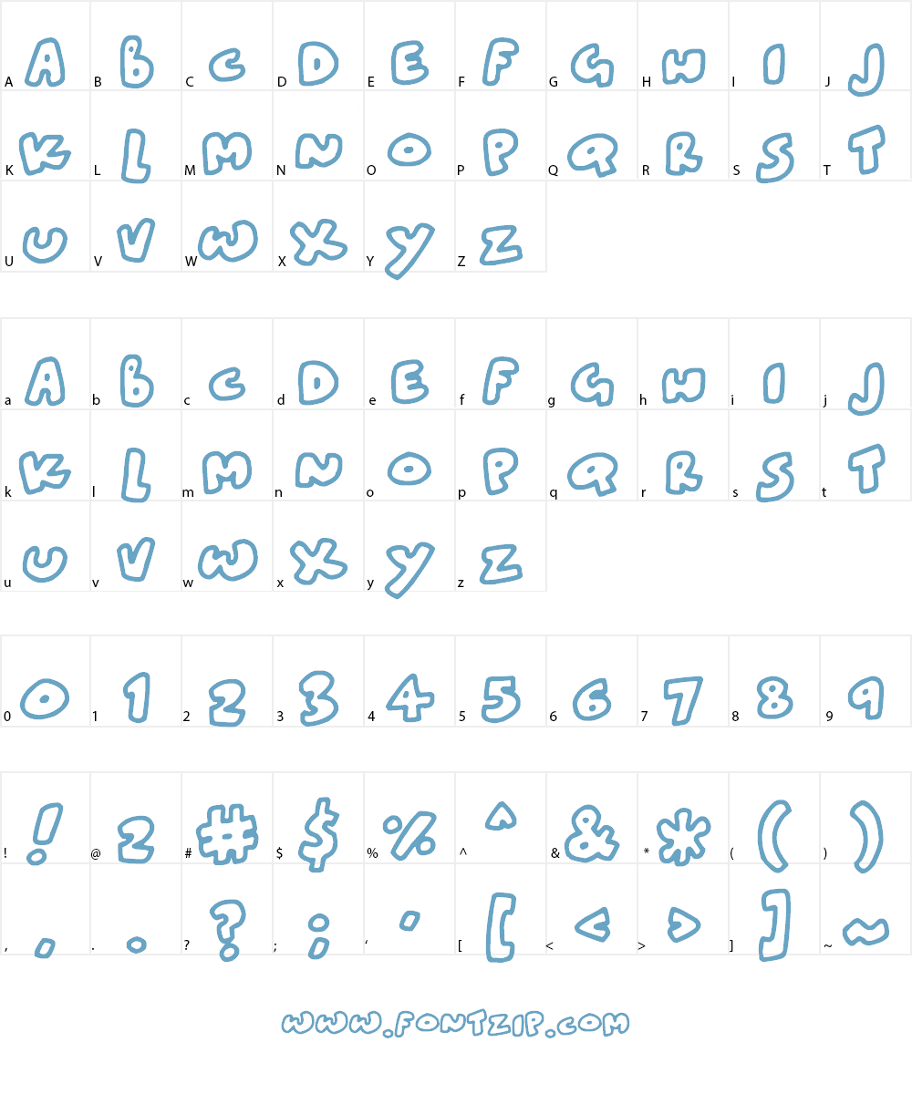 Blobtastics Font Character