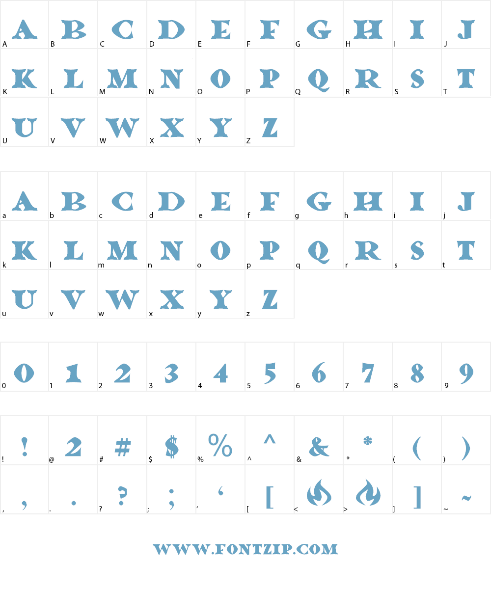 Dragonlands Font Character