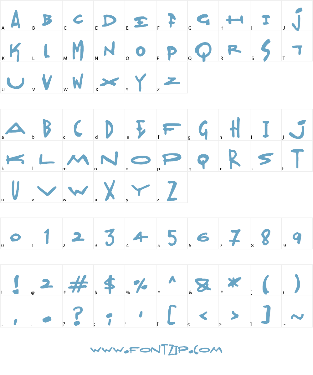 Madjumbles Font Character