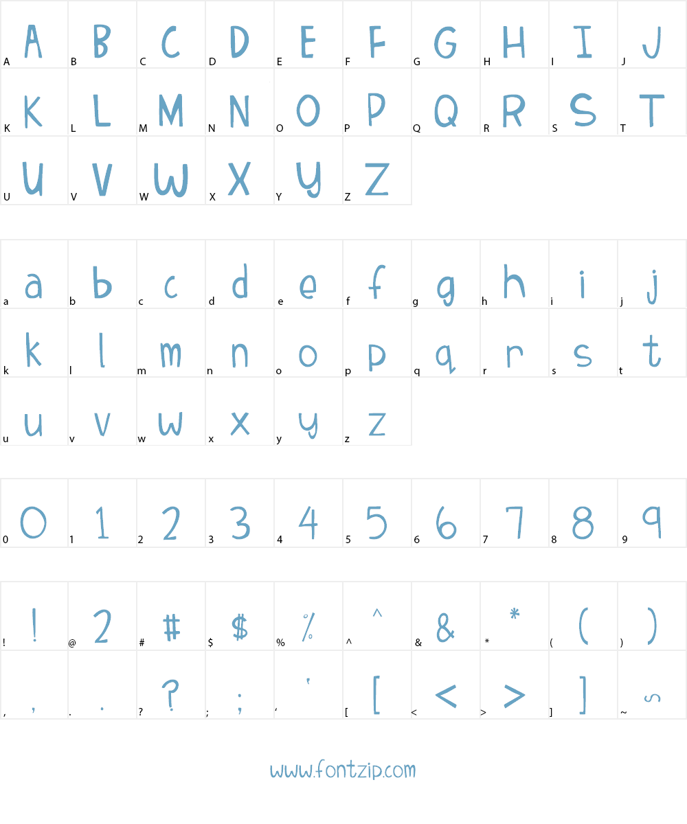Matchstick Font Character