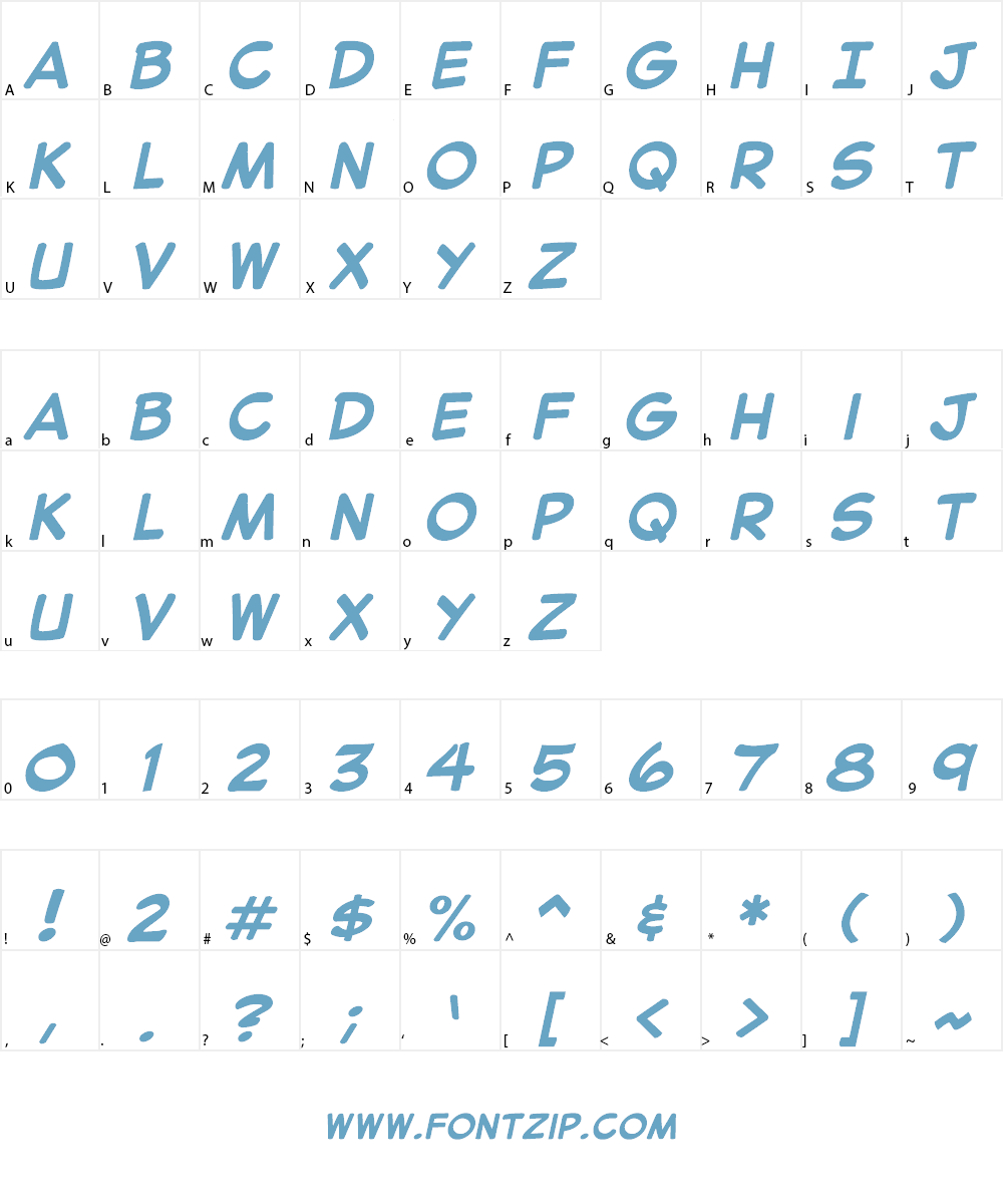 Secret Wurps Font Character