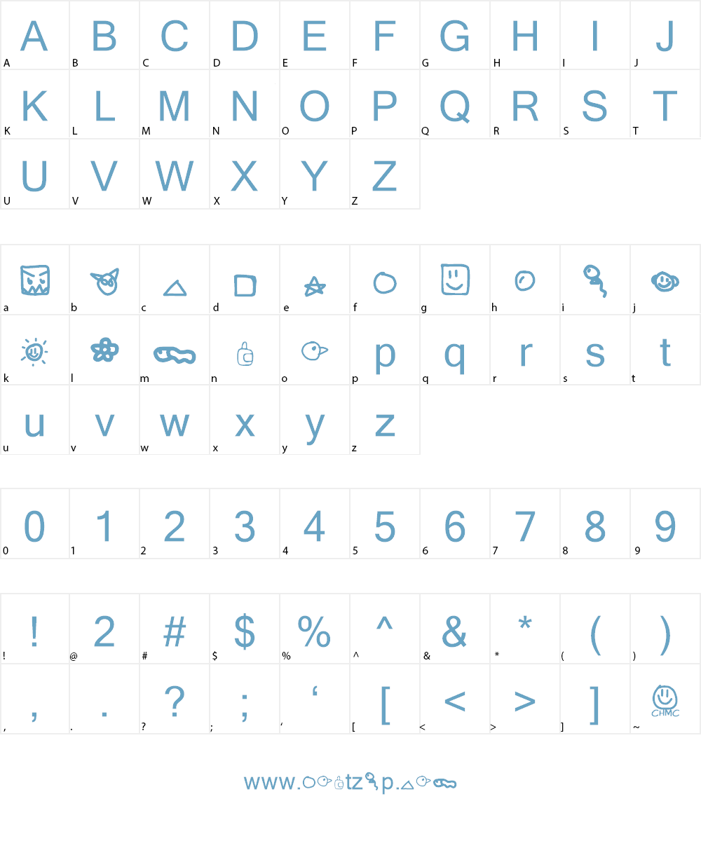 KidPixymbols Font Character