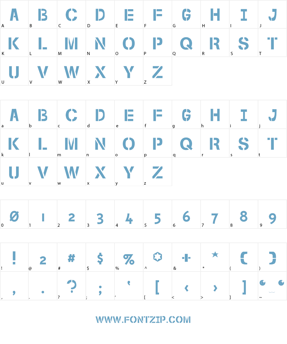 Planetes Font Character