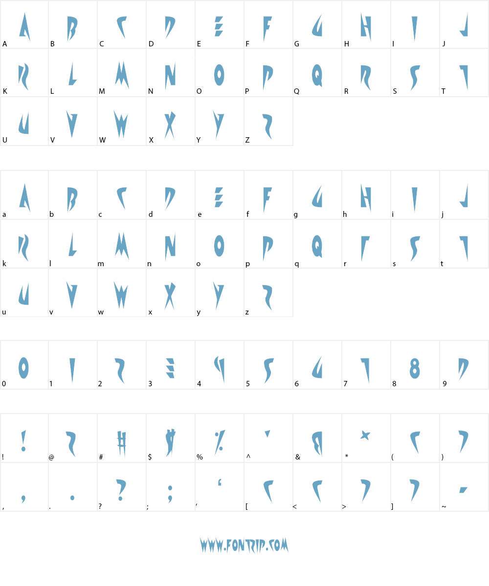 Satire Font Character