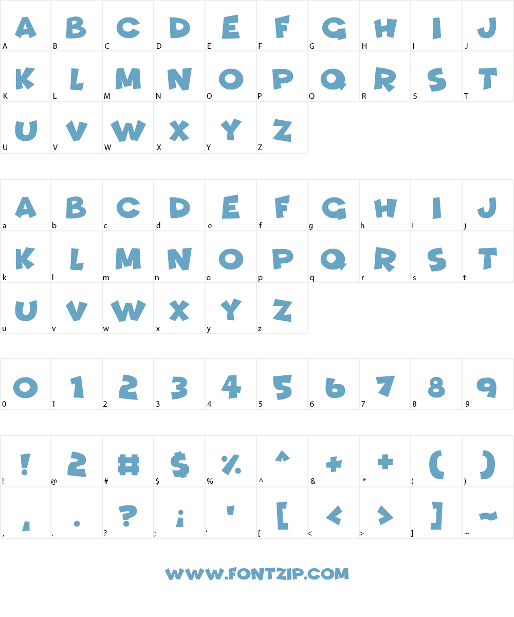 Funhouse Font Character