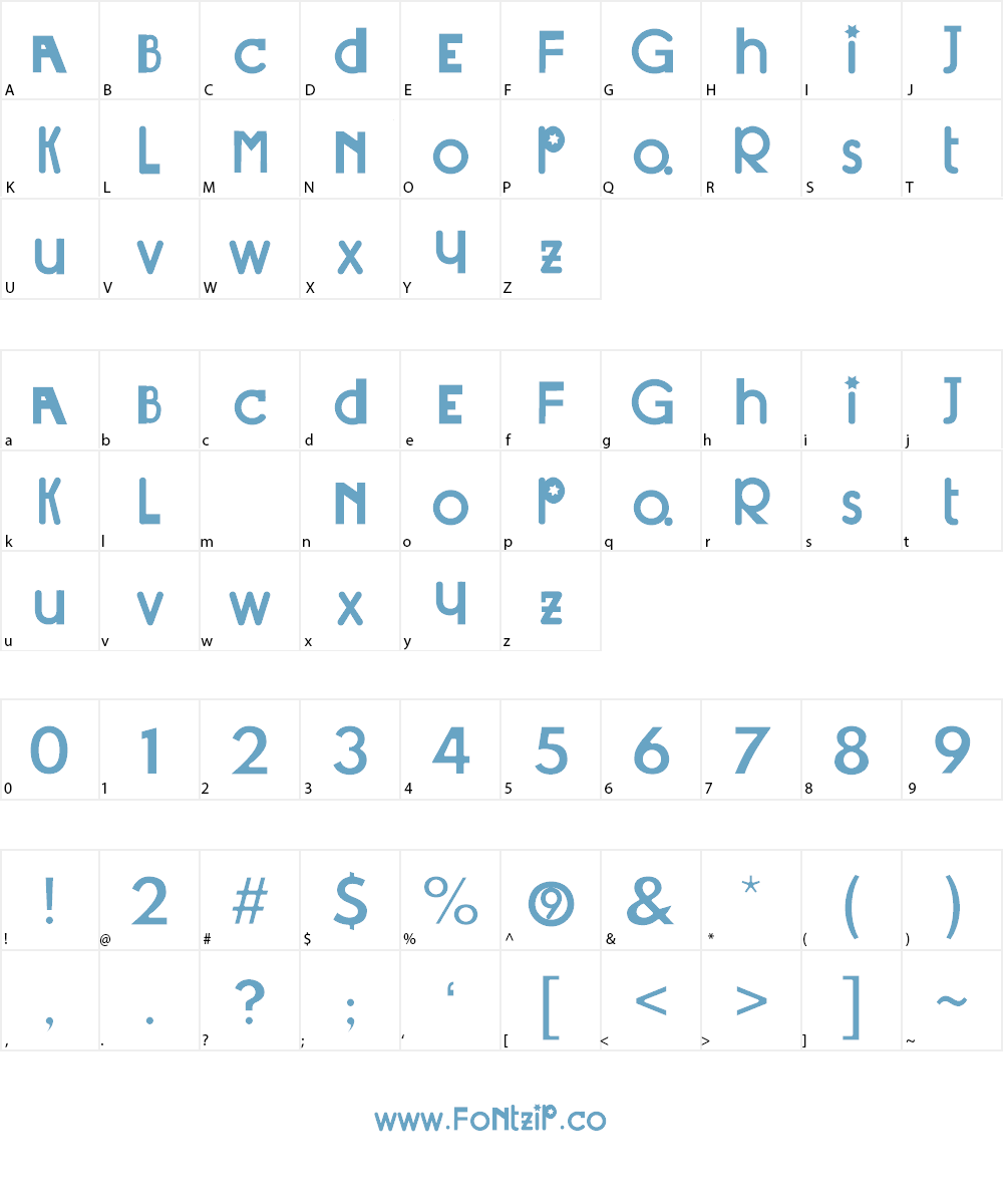 Mystia Font Character
