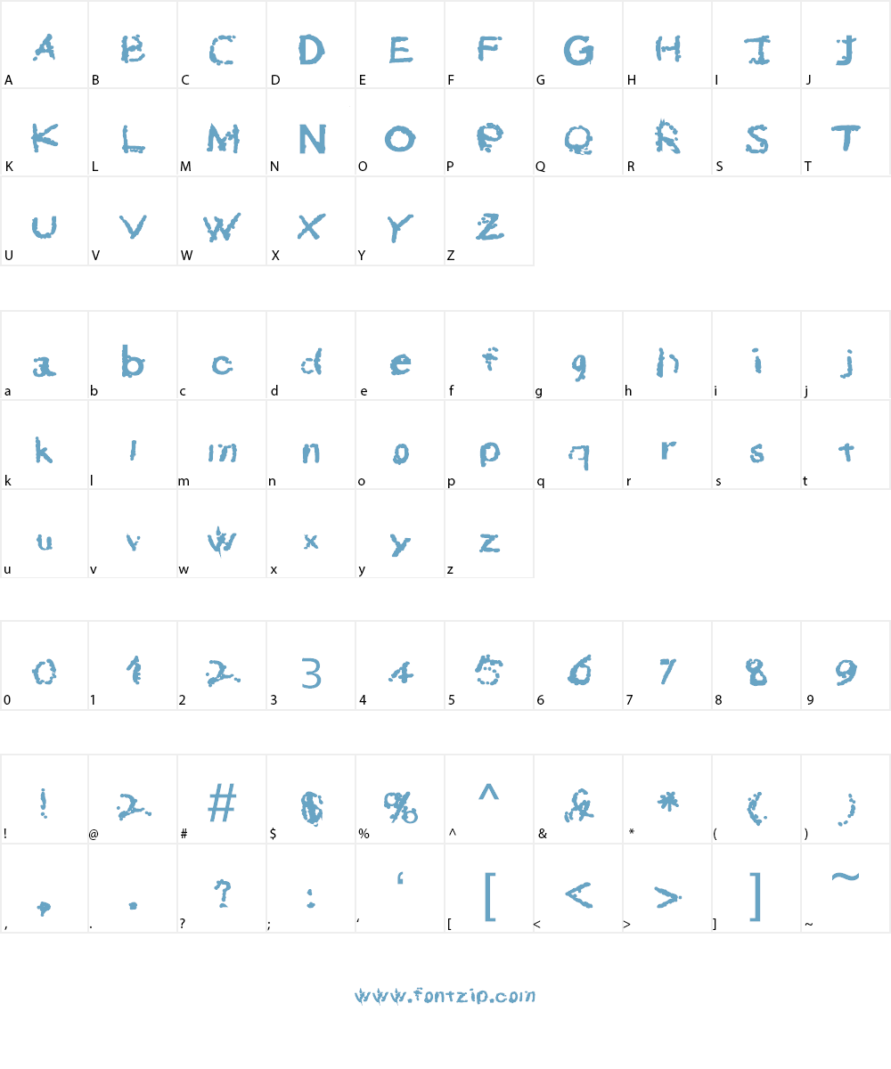 Pressure Meltdown Font Character