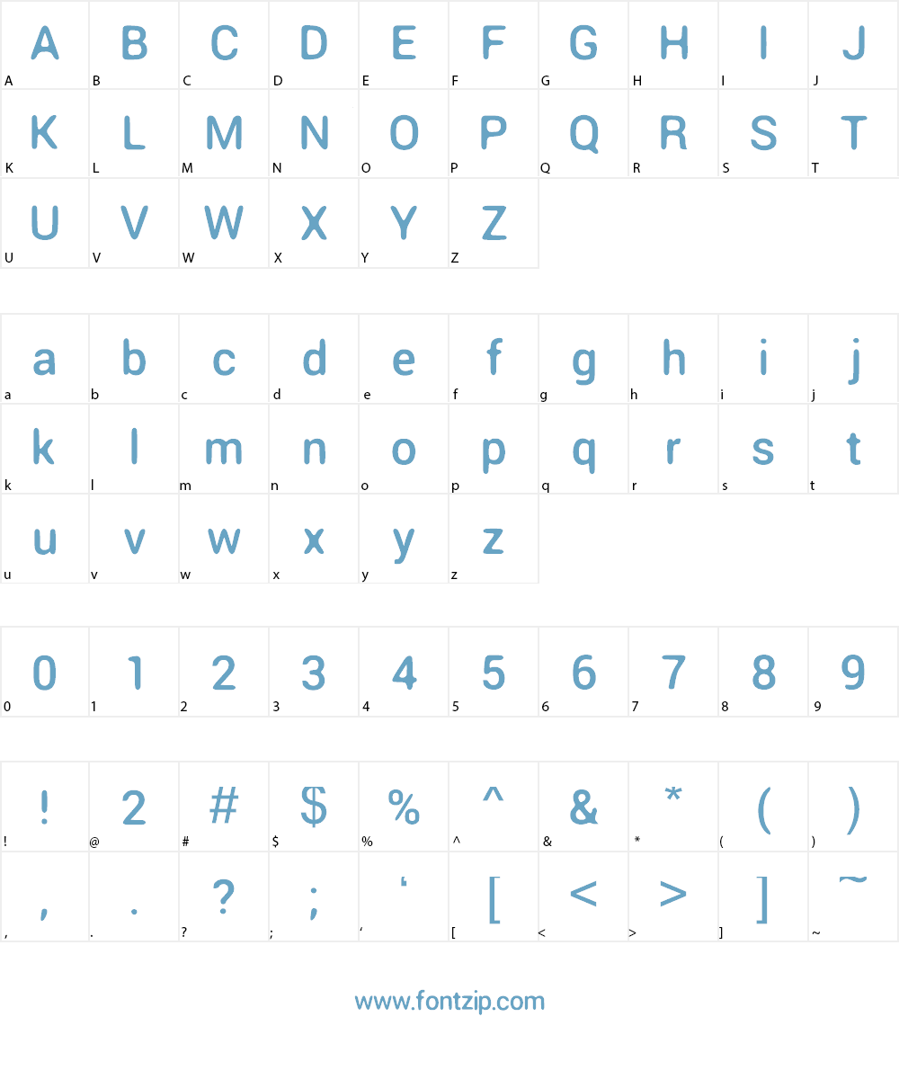 Round Corner Font Font Character