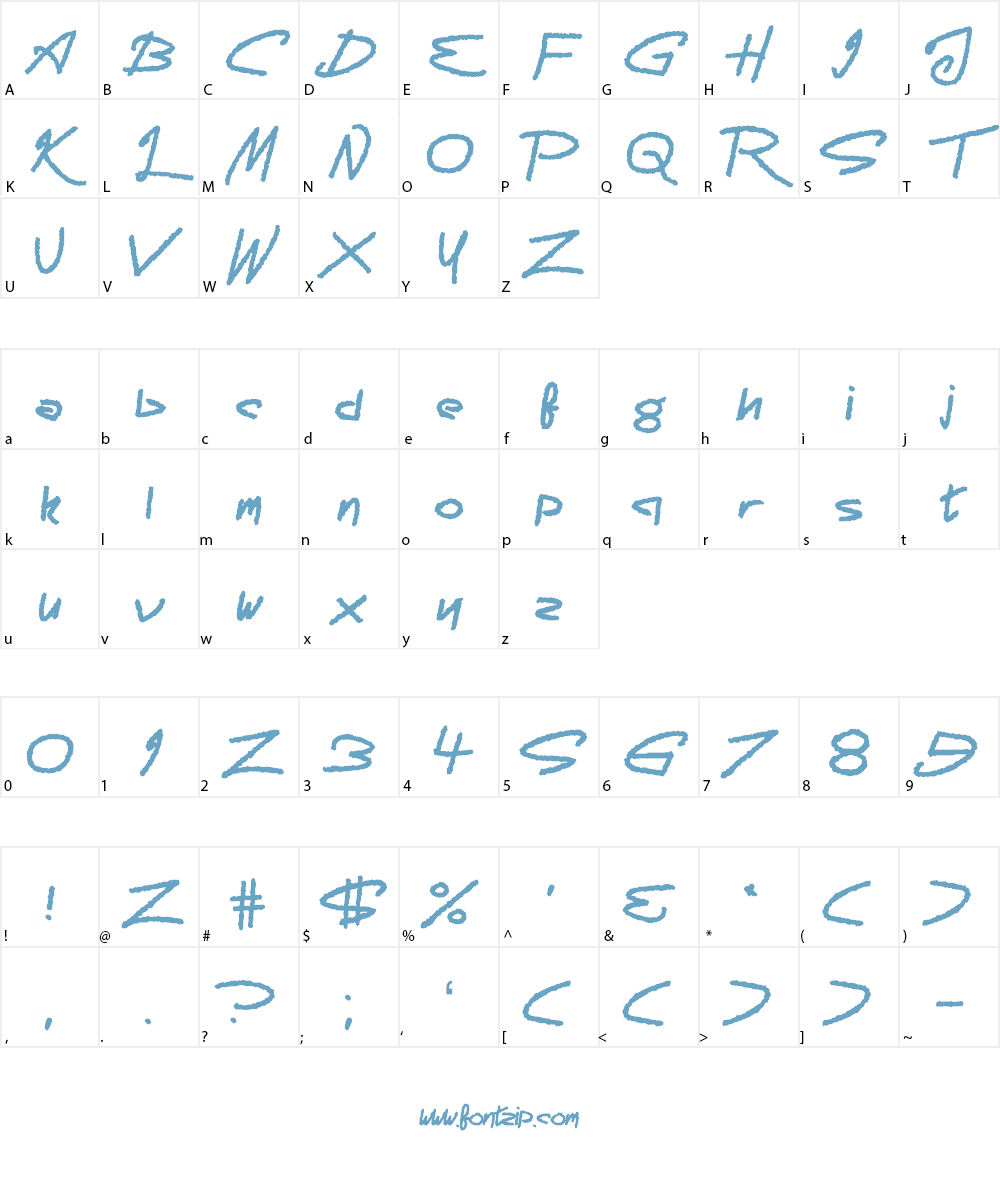 Scaremonger Font Character