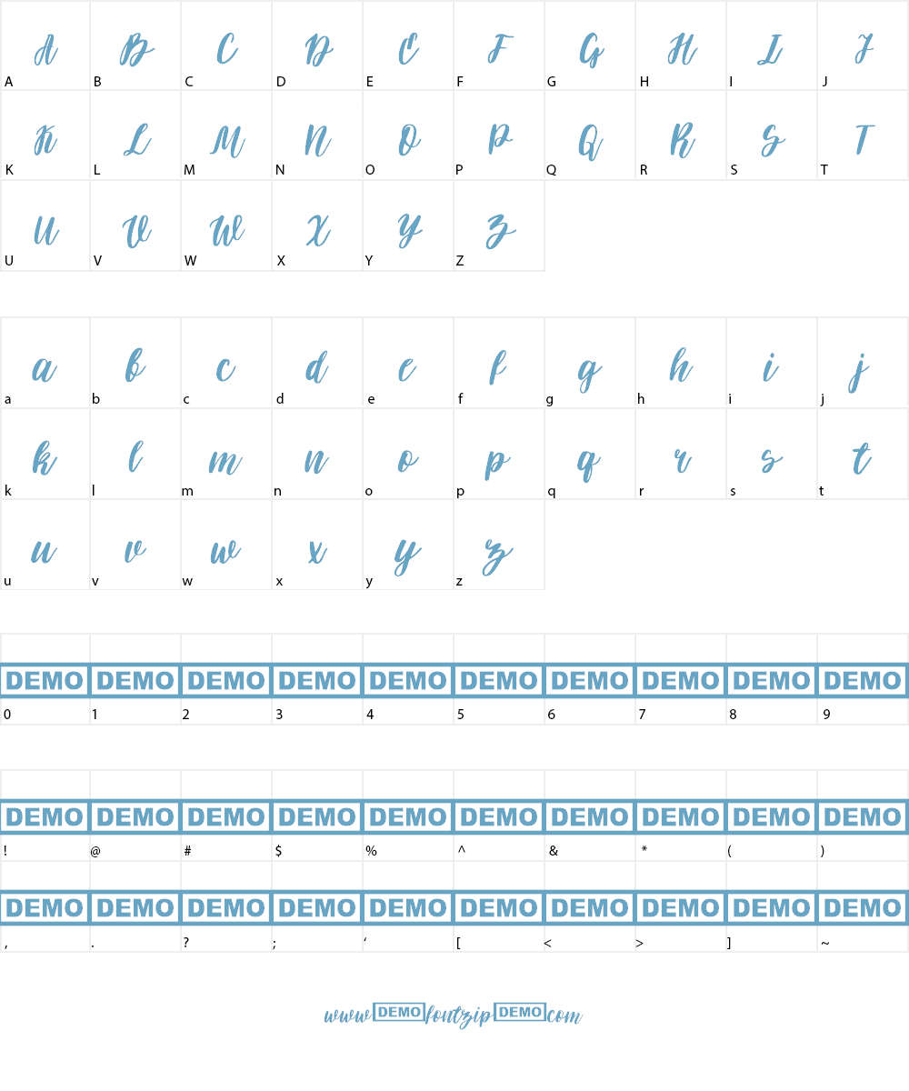 Darflow Font Character