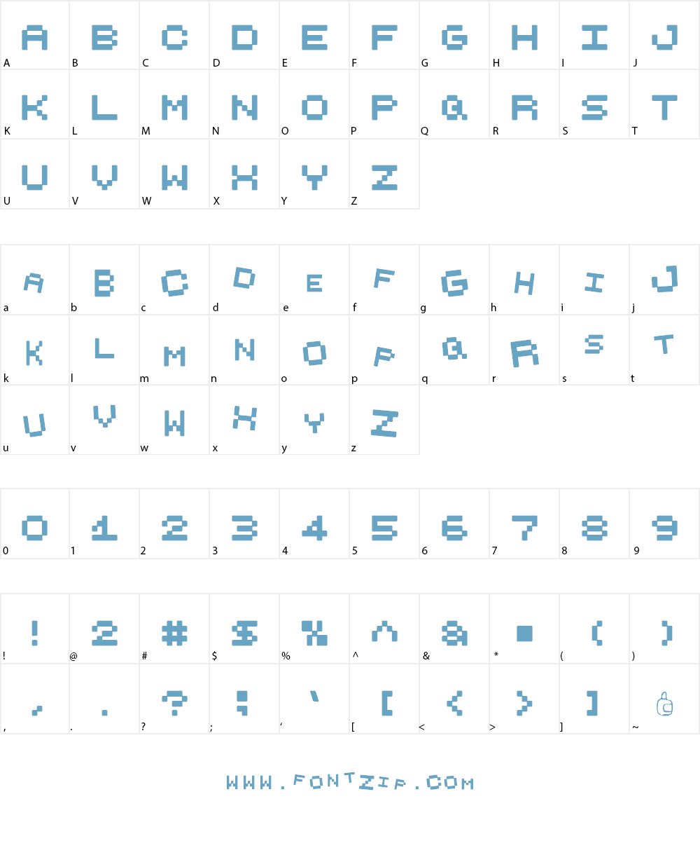 Punkbound Font Character