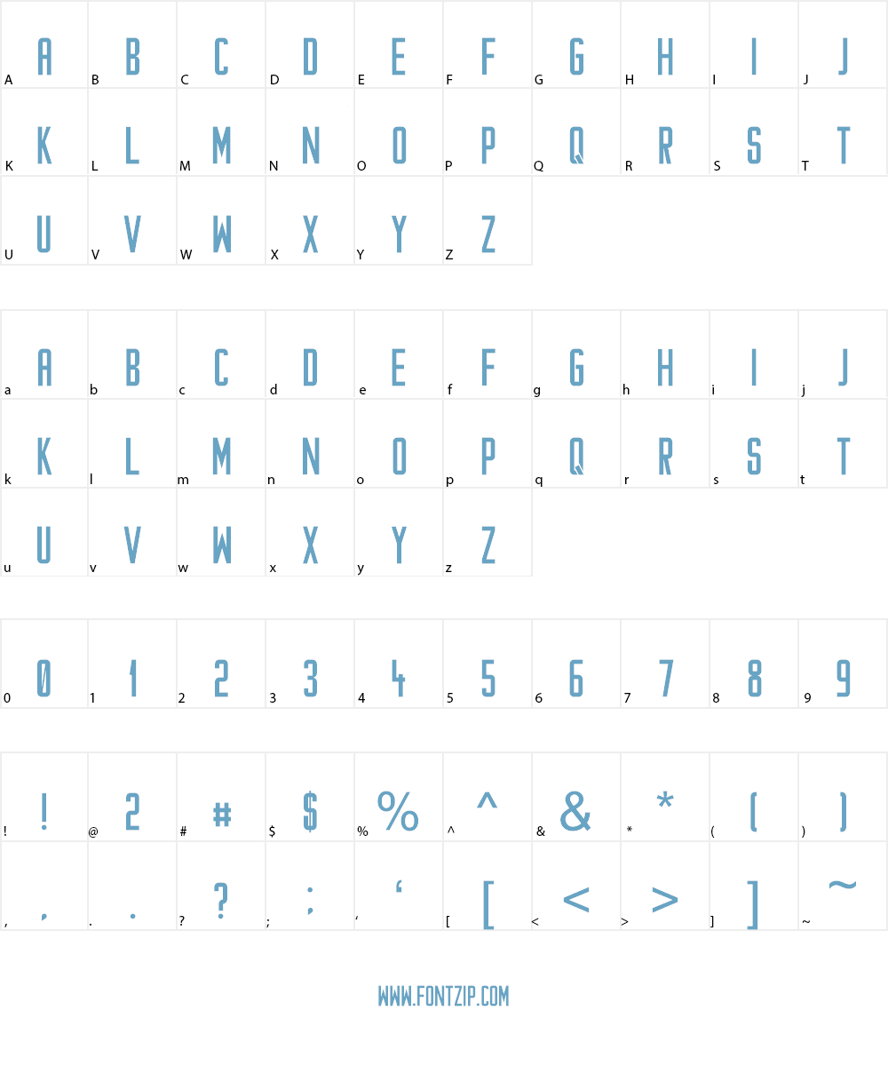 Cataclysmo Font Character