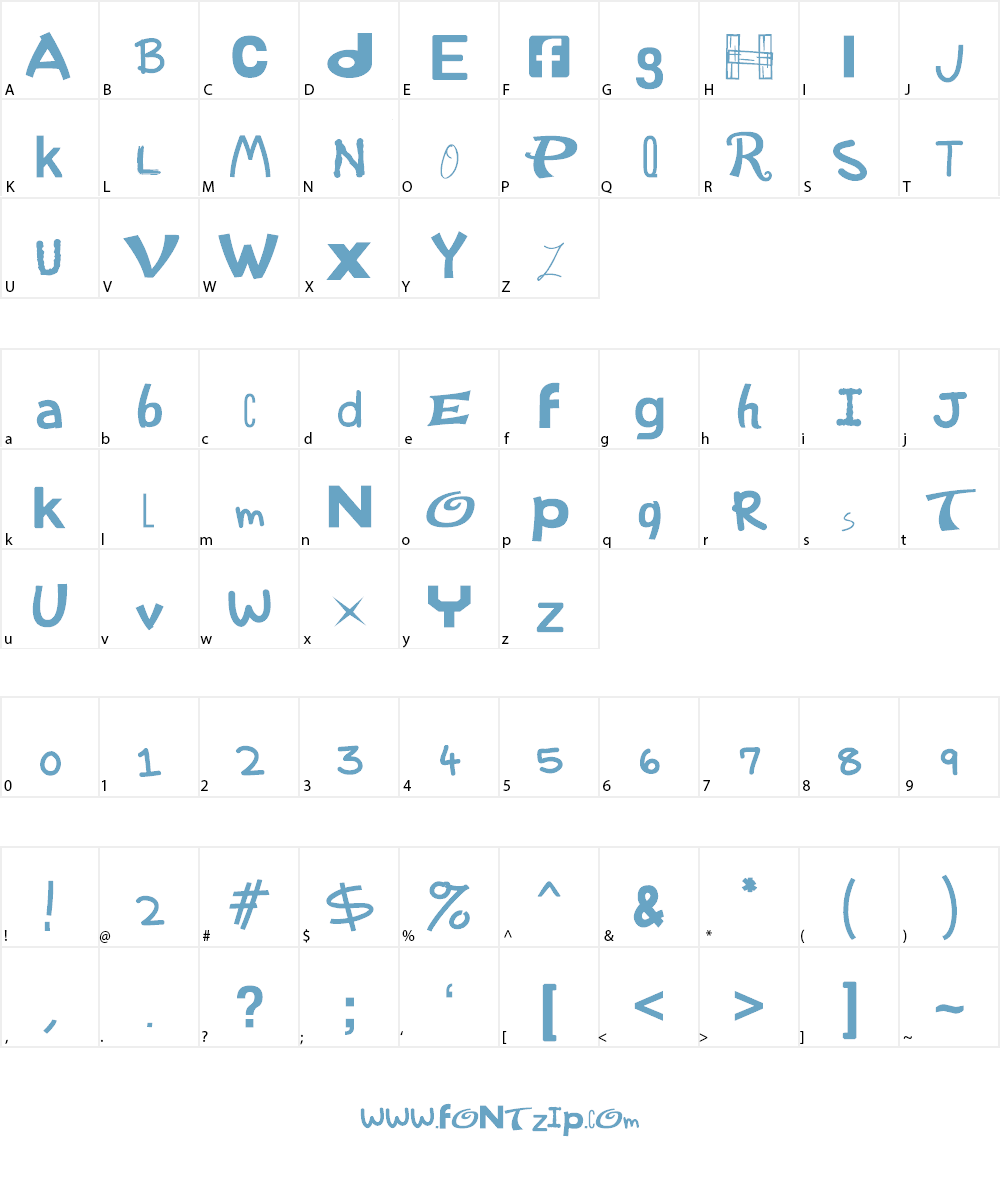 Mixmatch Font Character