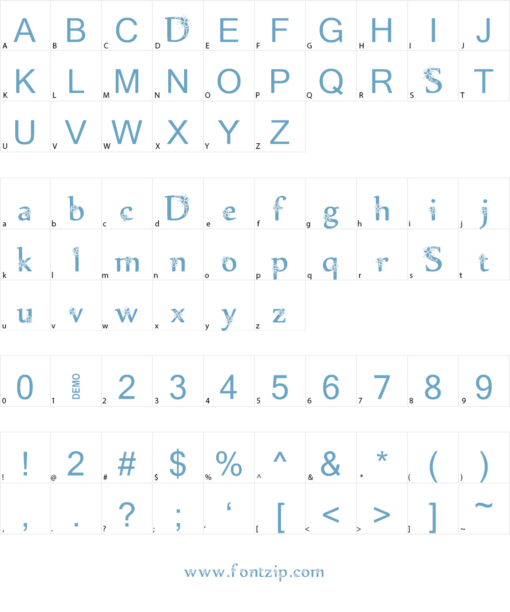 Sylabus Font Character