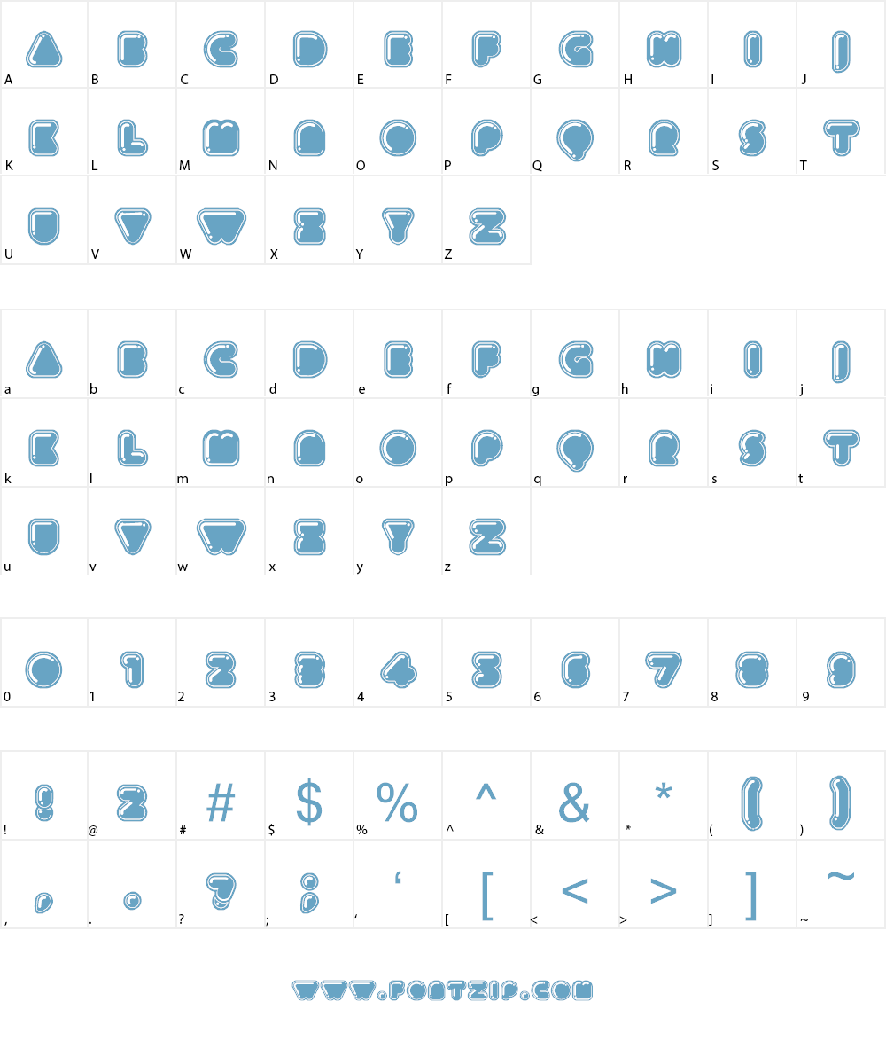 Icecreamer Font Character