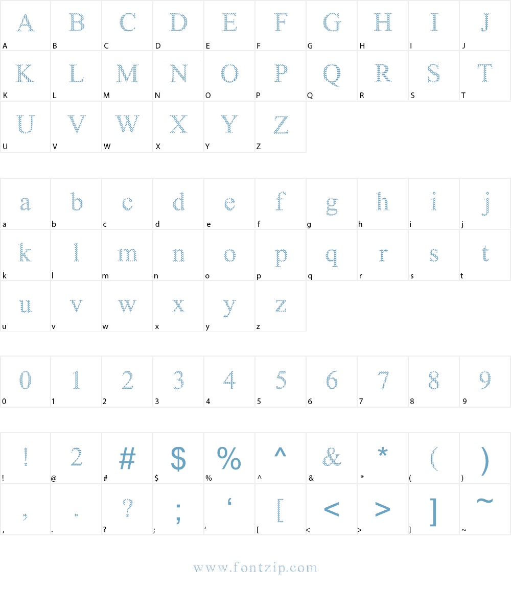 Box And Boxes Font Character