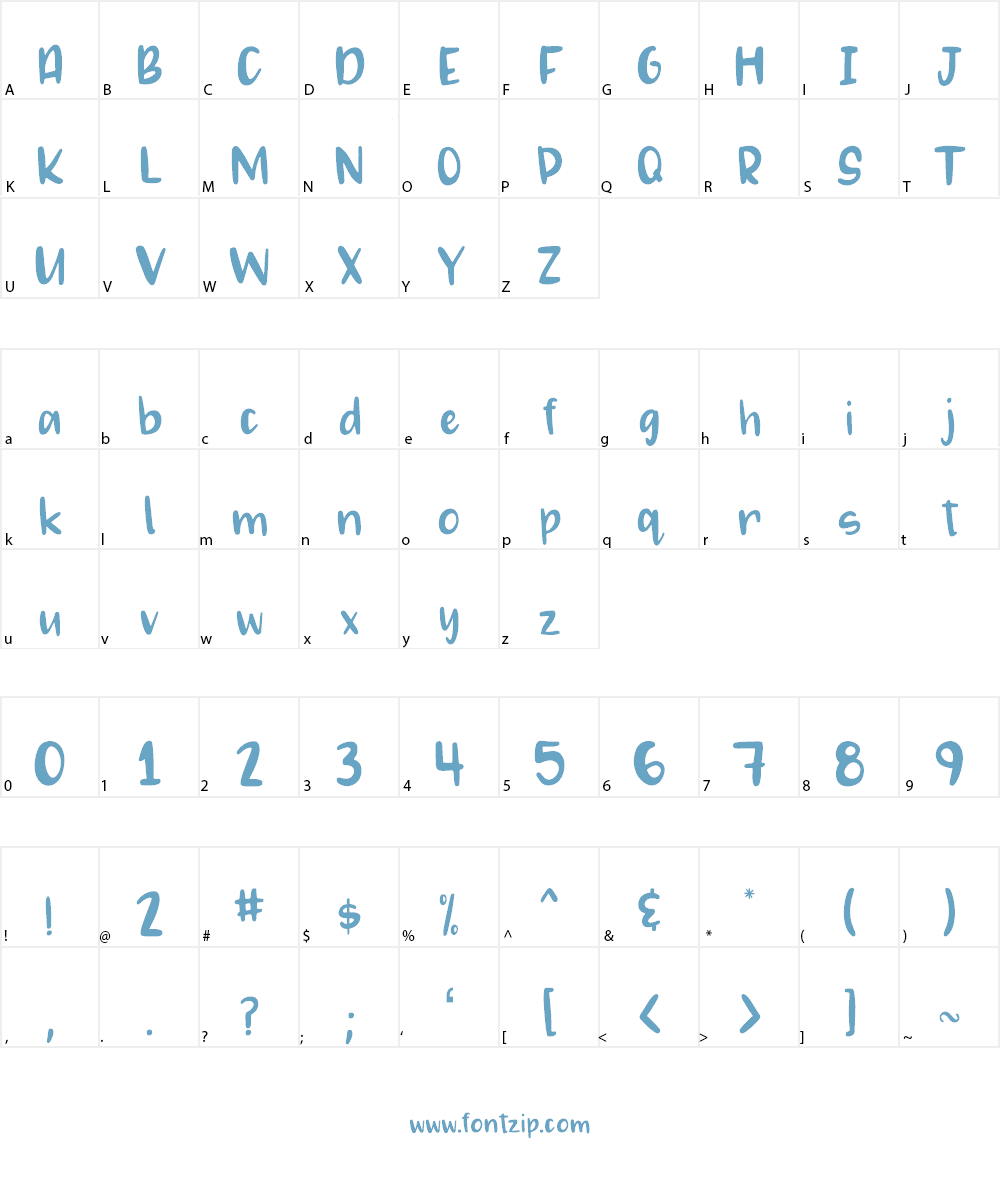 MAGGIE MAE Font Character