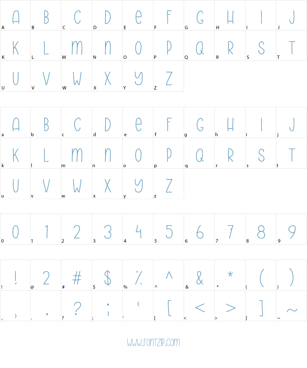 NutmegOriginal Font Character