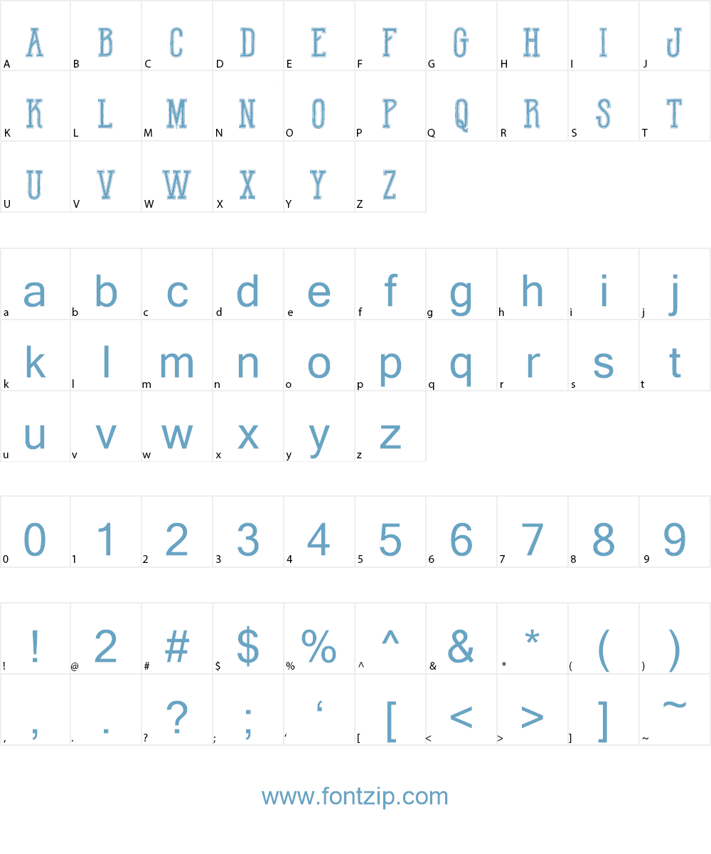 Hot Varsity Team DEMO Font Character