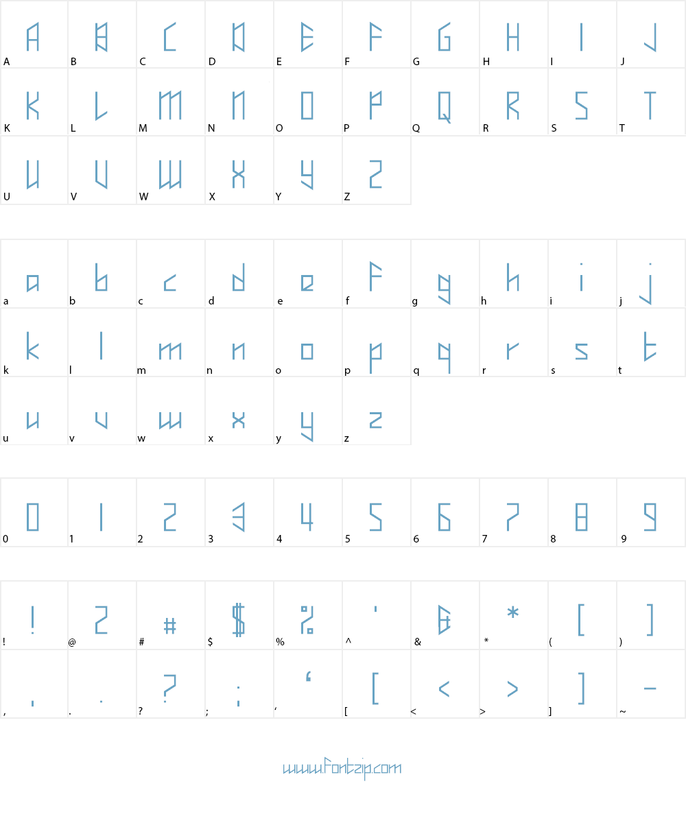 Whisperer Font Character
