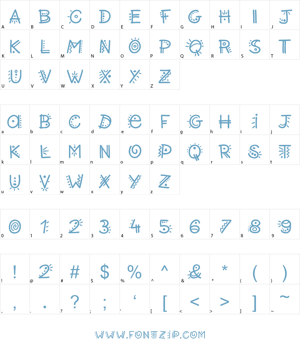 Twisted Font Character
