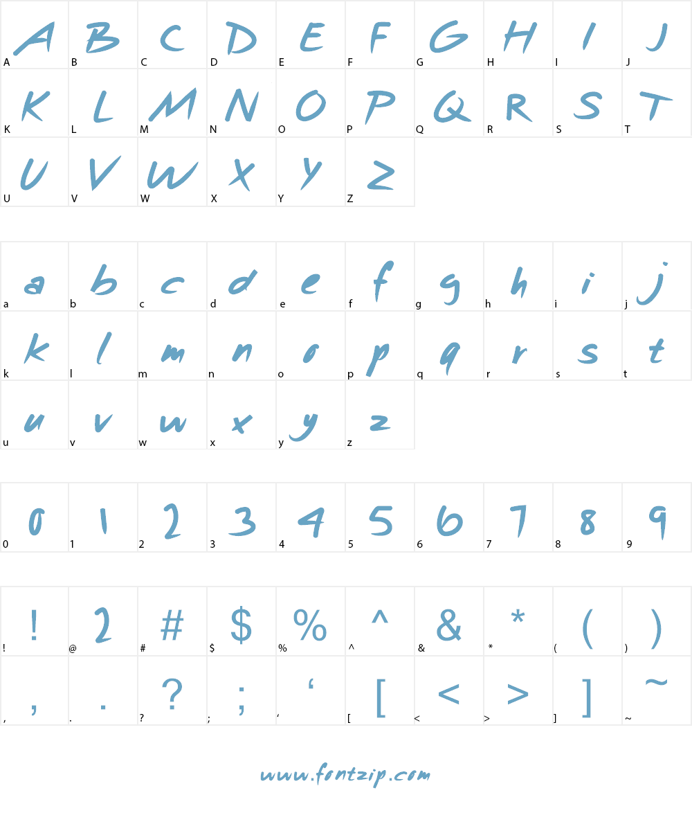 Hotpepper Font Character