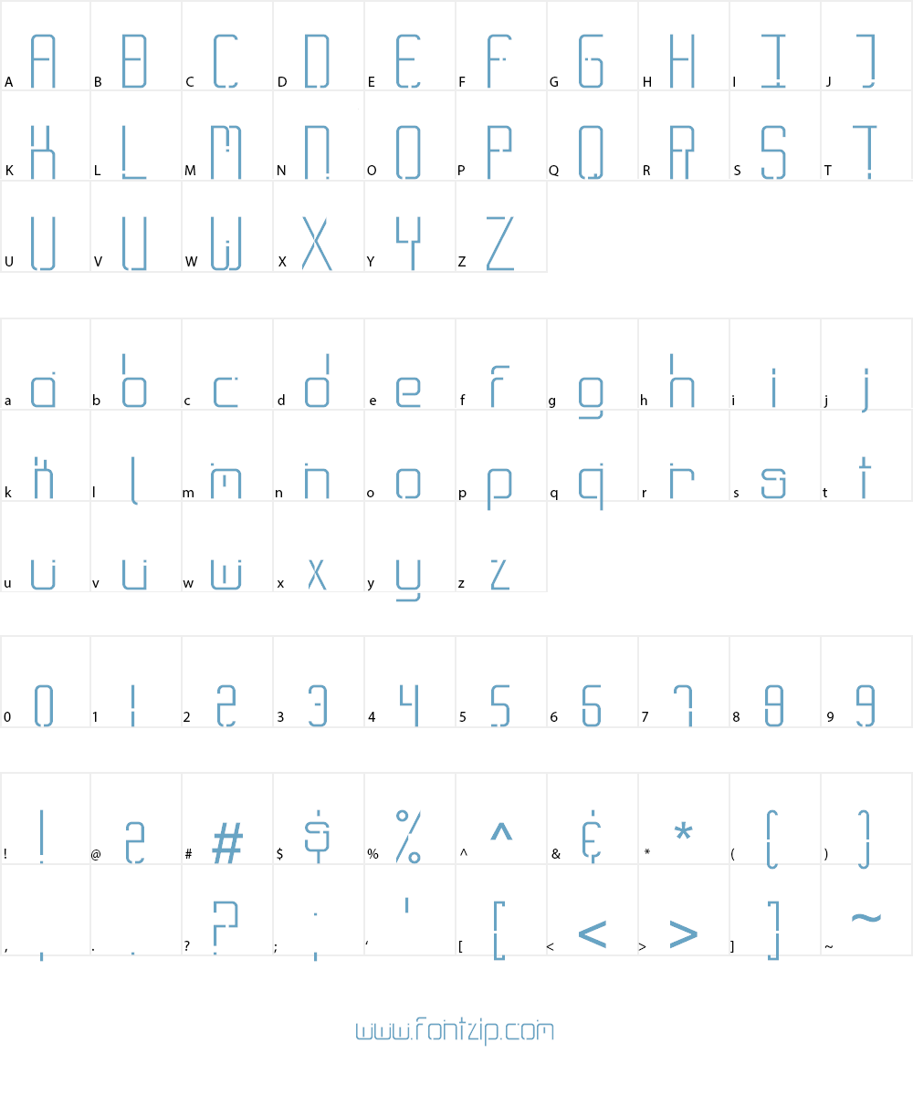 Graytype Font Character